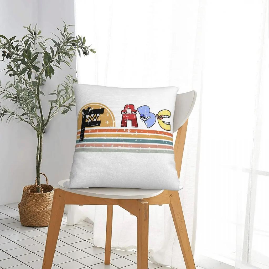 Letter Pillowcases Room Christmas Boys Retro Sunset Gamer Cushion Cover Cool Pillow Cover