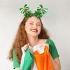 StPatricks Day HairHoop for Irish National Day Celebration Glittering Powder Headband for Theme Party Festival Gathering