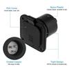 Power Inlet Waterproof 15A/125V Flanged Male Power Inlet For Charging Travel Outdoor Camping Utility Connection Mobility
