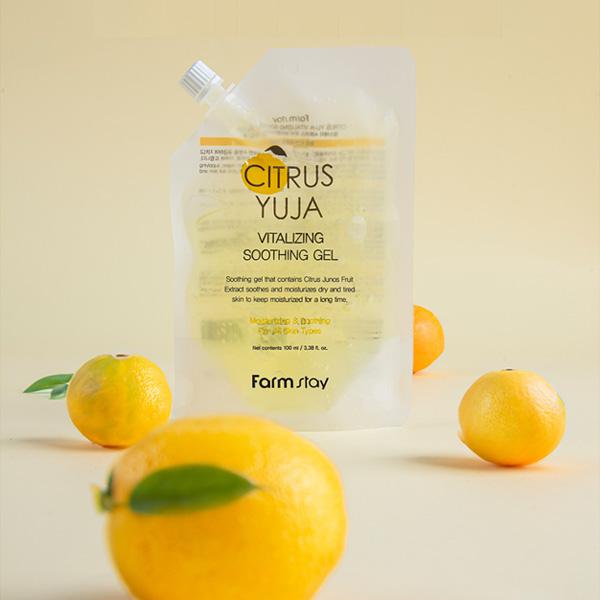 FARM STAY Citrus Yuja Vitaalizing Soothing Gel 100ml  (3 Options)