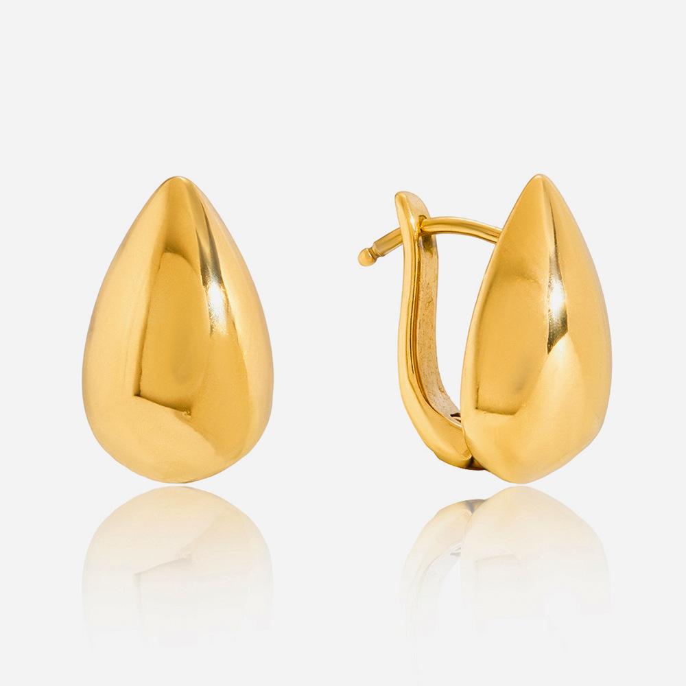 Niche high-end water drop earrings, autumn and winter earrings, accessories