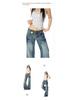 American Women's Spring 2026 Retro Micro-Flare Jeans - Low-Rise, Straight, Loose, Wide-Leg, Slimming.
