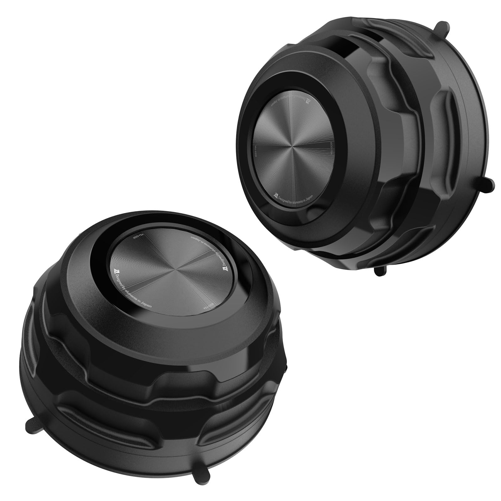 

Alumania Center Caps [BLACK] Rear Set (Left and Right) for Jimny JB64, XC, Sierra JB74, and JC Aluminum Wheels (Custom Wheels) VSJ-CC01-BK