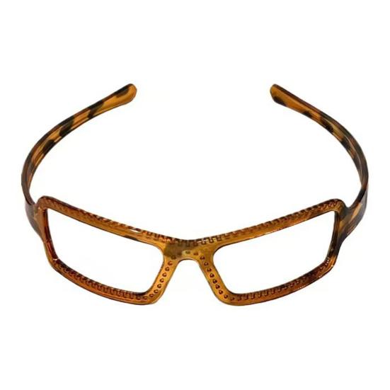 Women Headband Anti-slip Teeth Glasses Frame Design Acrylic Material Lightweight Hair Hoop Hair Accessories