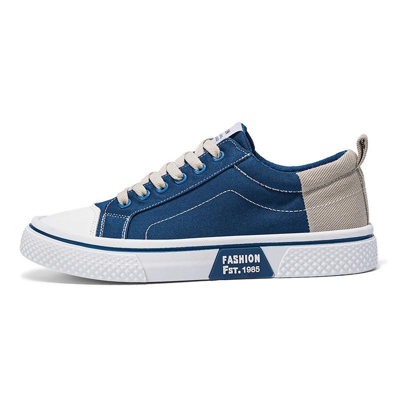 Work Men's Shoes New Sports and Leisure Canvas Board Shoes Soft Sole Men's Trend Versatile Spring and Autumn White Cloth Shoes