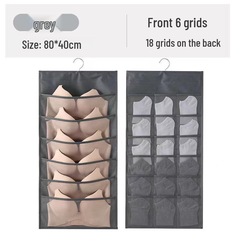 Double-Sided Hanging Bra & Underwear Organizer