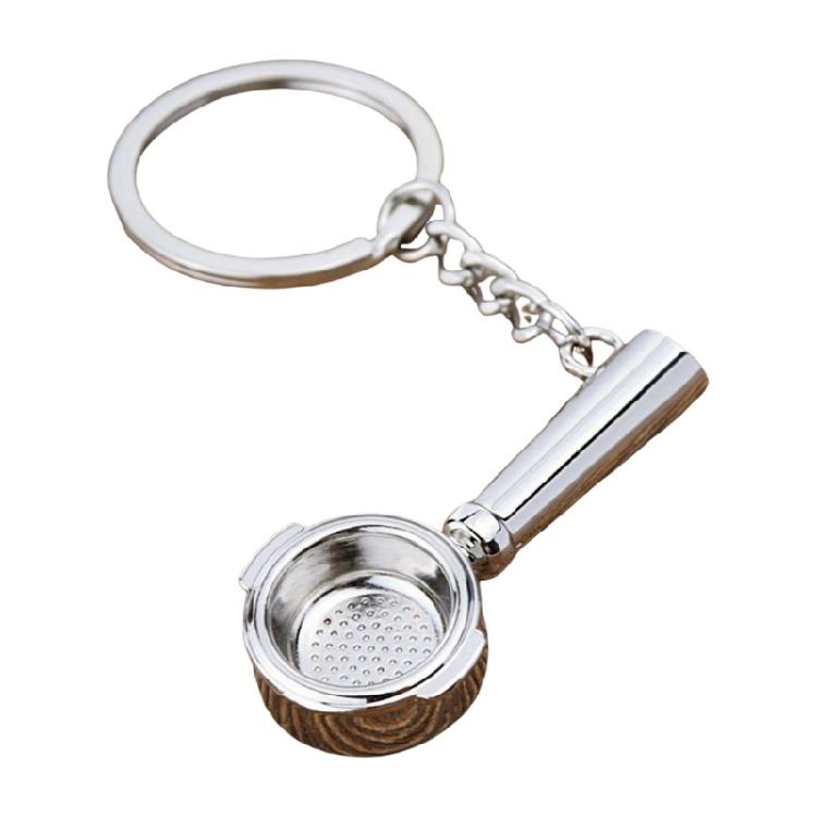 Fashionable Metal Espresso Accessory Keychain Fashion Key Pendant Coffee Theme Pendant Unisex Present for Coffee Fan