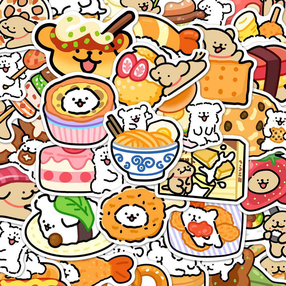 100 Cute Dog-Themed High-Definition Waterproof Stickers for Laptops & Phone Cases