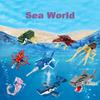 Knew Built Seahorse Ocean World Building Blocks Toys Perfect for Kids Engaging Underwater Adventure with Various Marine Animals