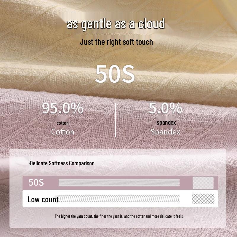 Boruirui Plus Size Women's High-Waist 7A Antibacterial Cotton Briefs 4-Pack