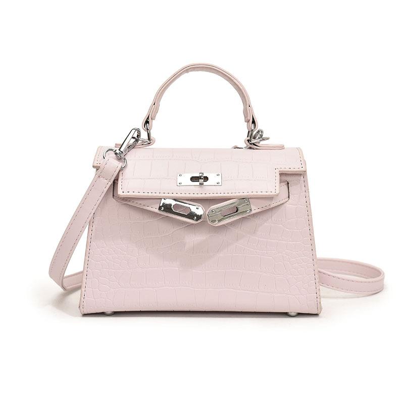 New High-end Bag, Crocodile Pattern Lock, Portable Shoulder Messenger Trendy Women's Bag