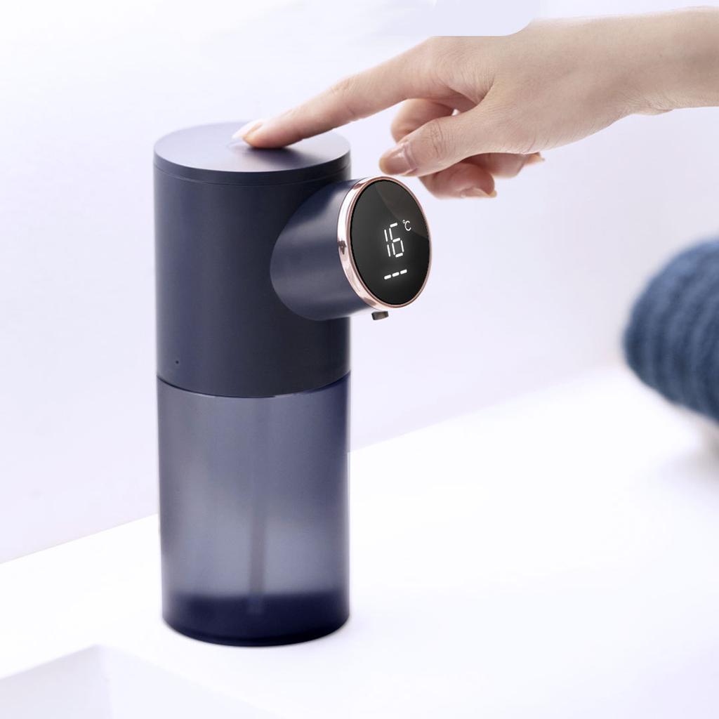 Pink Foaming Soap Dispenser Rechargeable Hand Free Automatic Soap Dispenser With Temperature Display