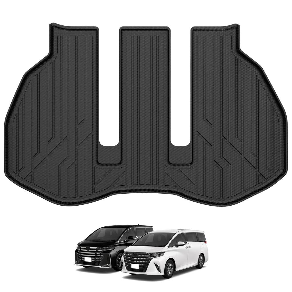 Virauto 3D Luggage Mat for Toyota Alphard Vellfire Compatible with 40 Series 2023 and AAHP45W Trunk Custom Designed with Scratch and Stain Abrasion