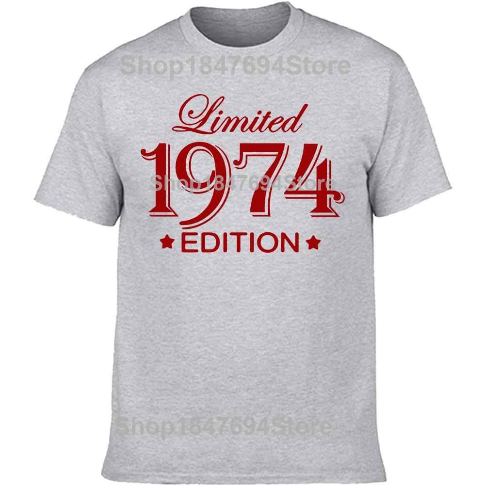 Funny 51 Year Old Gifts Vintage 1974 Limited Edition Birthday T Shirts Graphic Cotton Streetwear Short Sleeve T-shirt