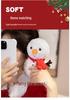 Children's Plush Santa and Snowman Christmas Dolls Gift