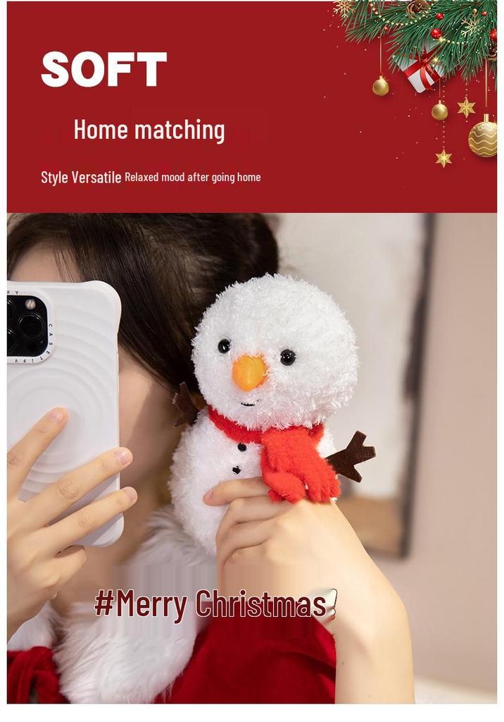 Children's Plush Santa and Snowman Christmas Dolls Gift