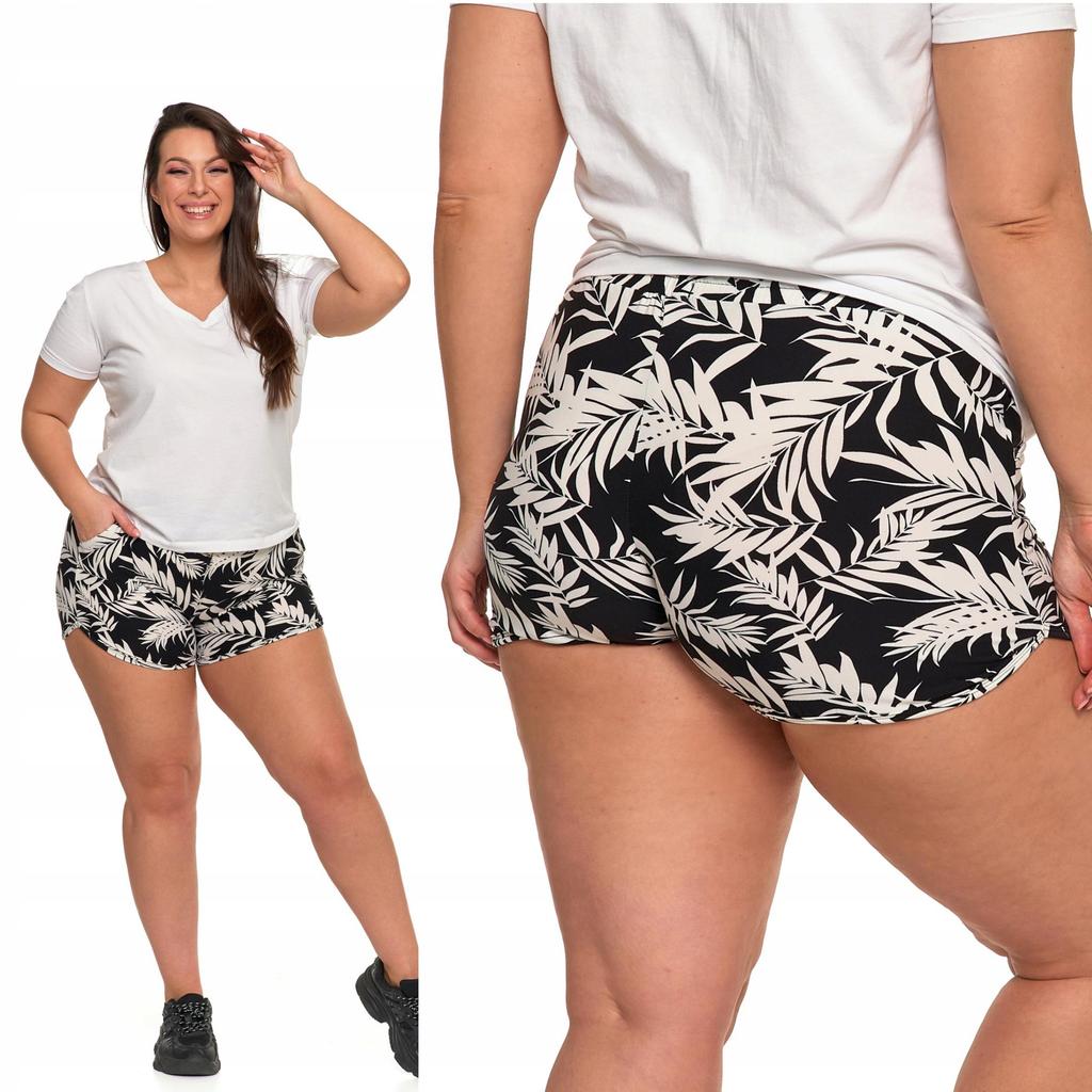 Women's Comfortable SHORTS Shorts with Flowers MORAJ S/M Patt1