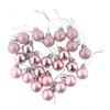 24 STÜCKE Weihnachten für Rosa Kugel Ornamente Baumschmuck für Feiertag Hochzeitsparty