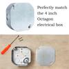 Heavy Duty Galvanized Steel Octagonal Electrical Box Covers Household Daily Use Dust Cover Cover