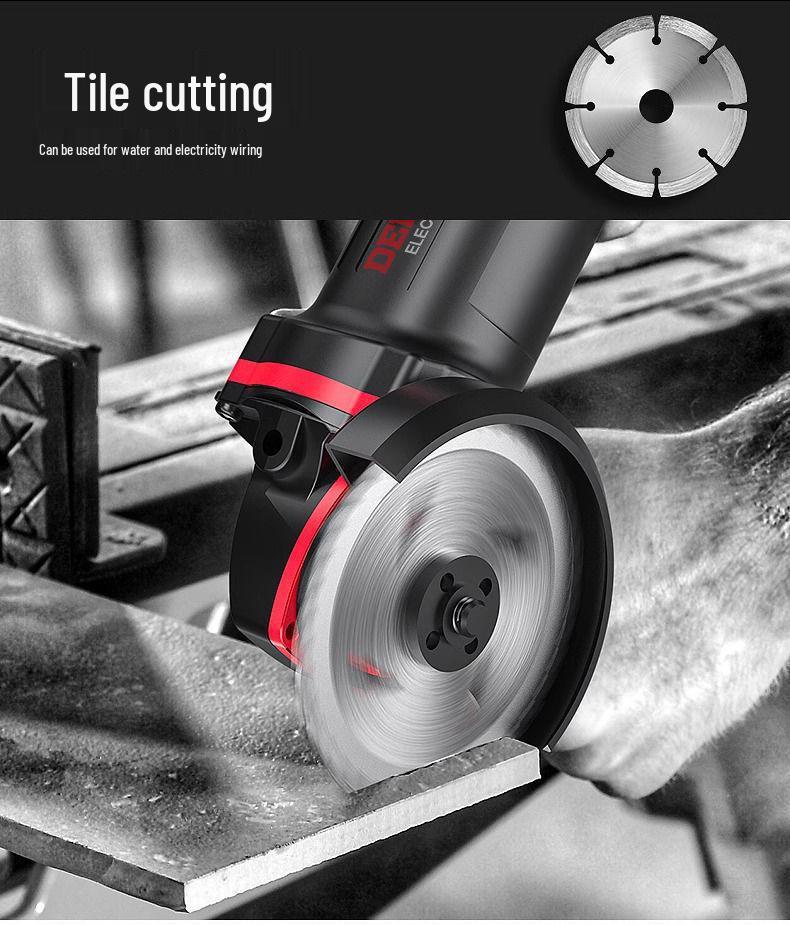 High-Power Multifunctional Angle Grinder and Polisher for Home Use