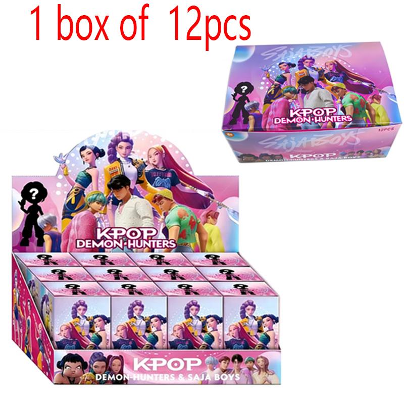 2026 Hot Anime KPop Devil Hunter Doll Vinyl Toy Rumi Mira Zoi Character Vinyl Mask Blind Box Ornament Toy Birthday Gift 5D Eyes