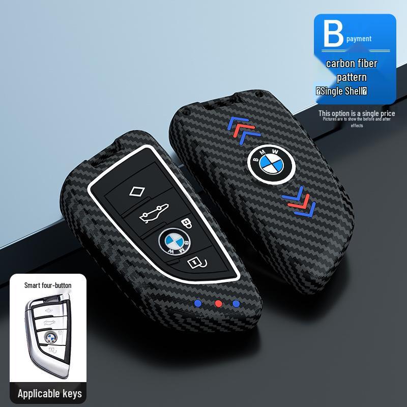 3, 5, 7 Series Blade Key Case - Luminous Protective Shell for 320i, 525li Remote & X3 Buckle