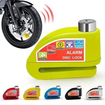 Motorfiets Fiets Slot Alarm Veiligheid Bescherming Padlock Schijf Aluminiumlegering Anti-diefstal Herinnering Touw Slot Tas Motorfiets Accesso