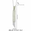 Elegant Korean Pearl Tie Minimalist Woven Beaded Fake Collar Handmade Academic Style Tassel Necklace Women