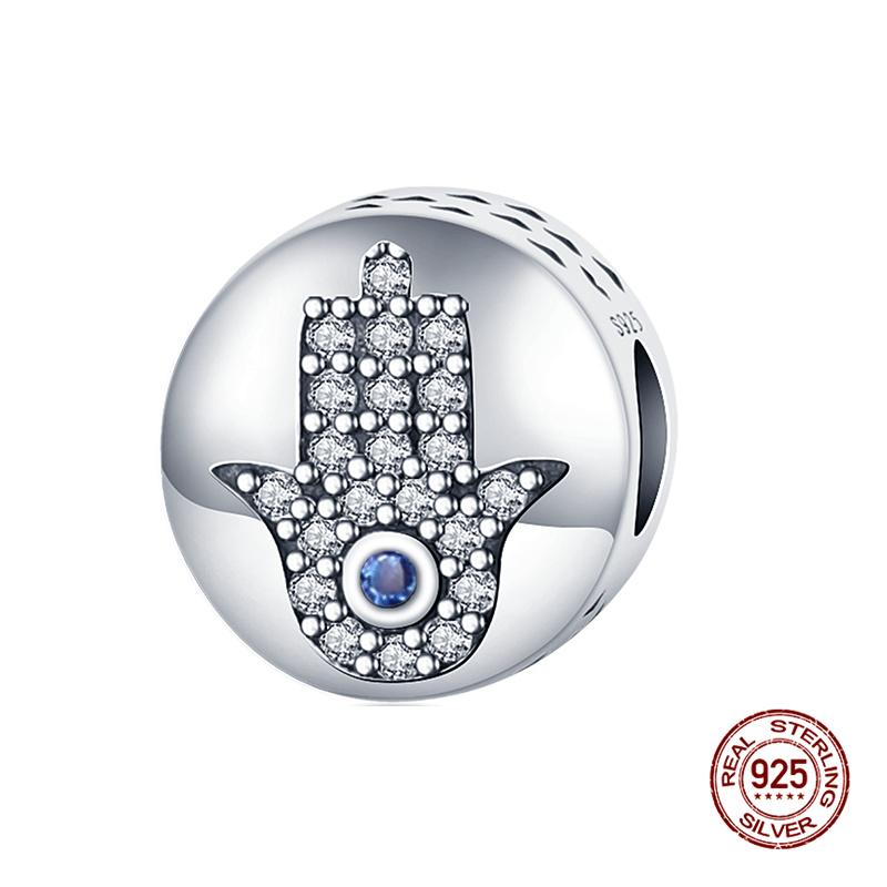 925 Silver Devil's Eye Charm Beads 3mm Fit DIY Bracelet Women's Fashion Jewelry Gift Original Handmade