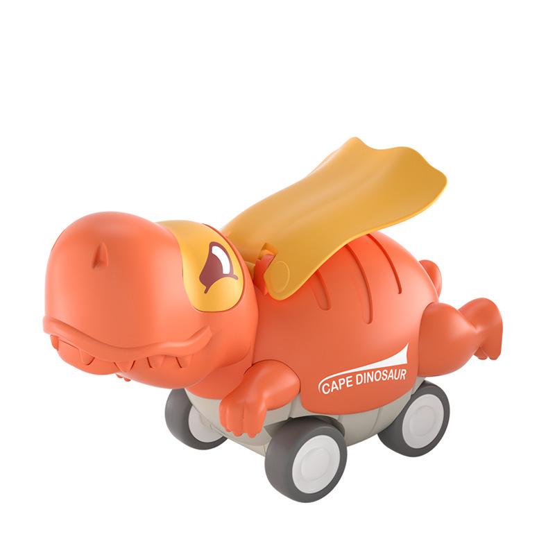 Dinosaur Inertial Car Toy Cartoon Cute Dino Design Pressing Sliding Racing Mini Car Toy Tyrannosaurus Model for Kids Toddler