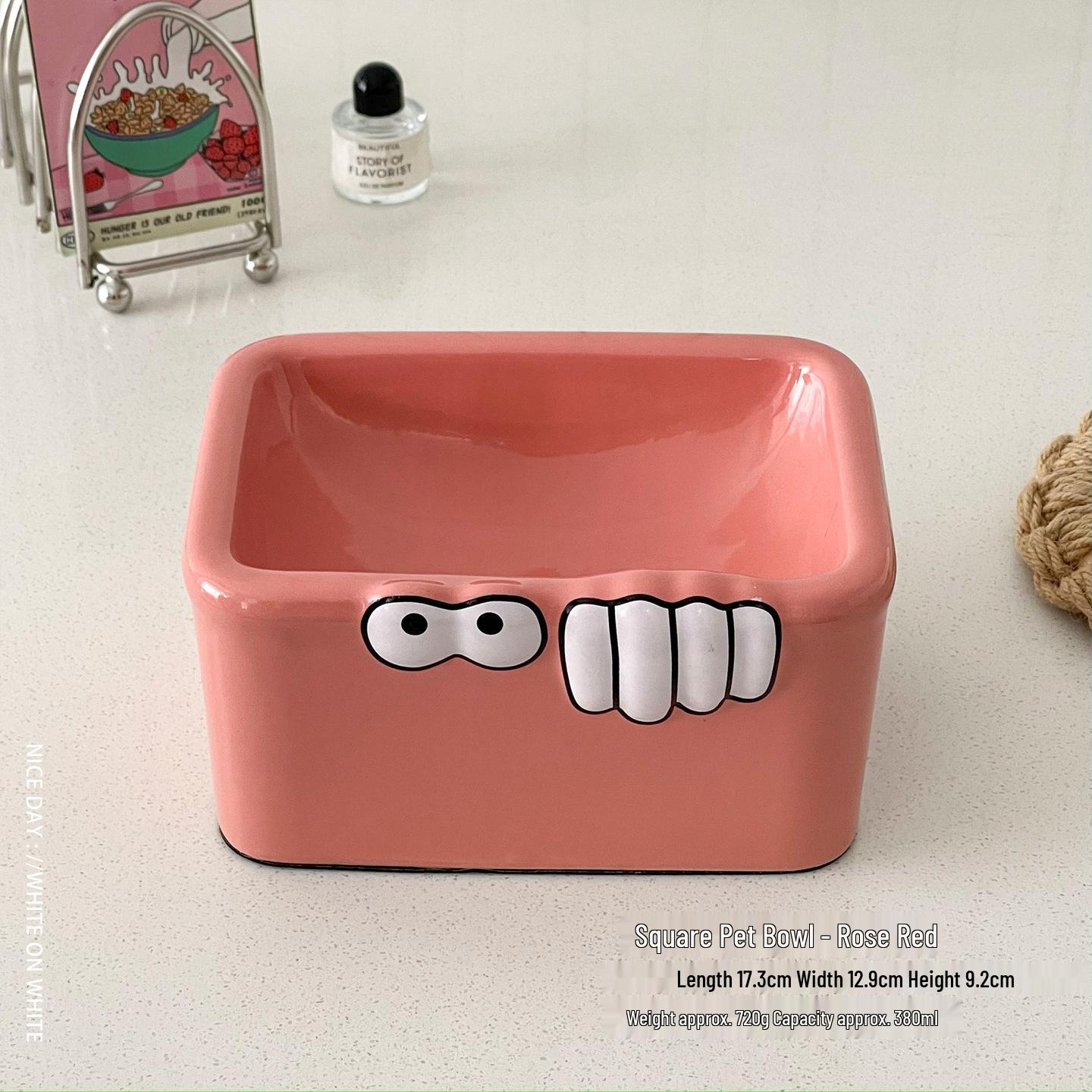 Non-Slip Ceramic Pet Bowl for Dogs & Cats - Ideal for Water & Food
