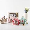 20/50pcs/lot Teapot Design Dragees Box Candy Gift Boxes Packaging Cardboard Box for Birthday Wedding Event Party