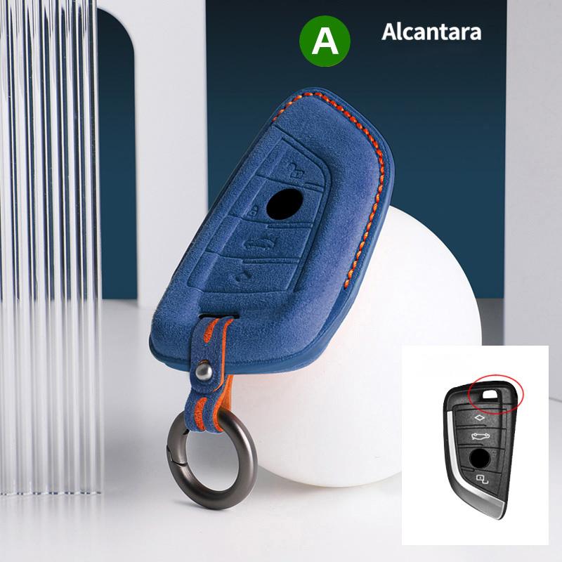 Car Key Case Cover Shell For BMW X1 X5 X6 1 2 3 5 7 Series F15 F16 F20 F22 F30 F32 G30 Auto Keychain Protectors Accessories