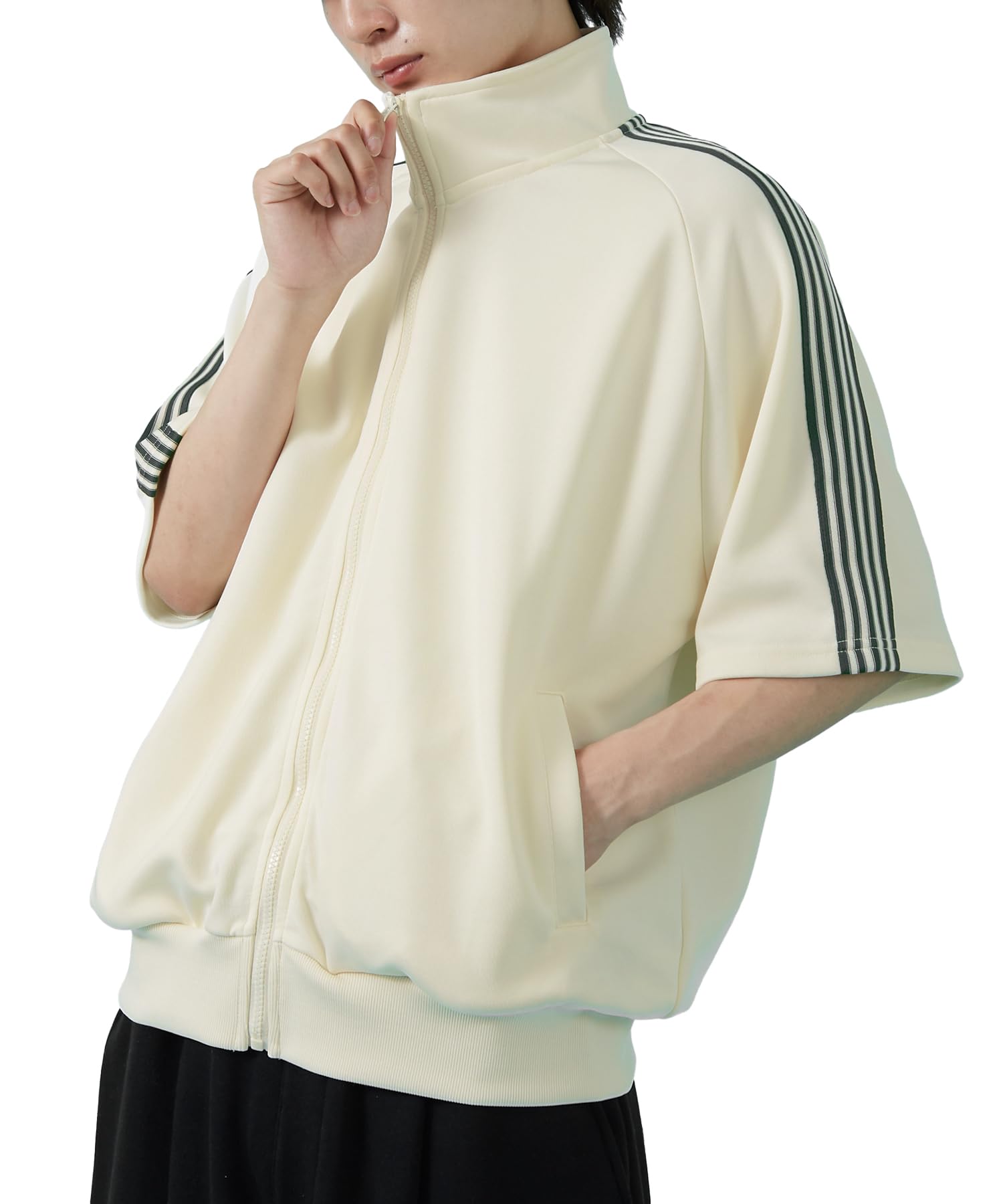 [SIDEWAYSTANCE] Линейная спортивная куртка с коротким рукавом