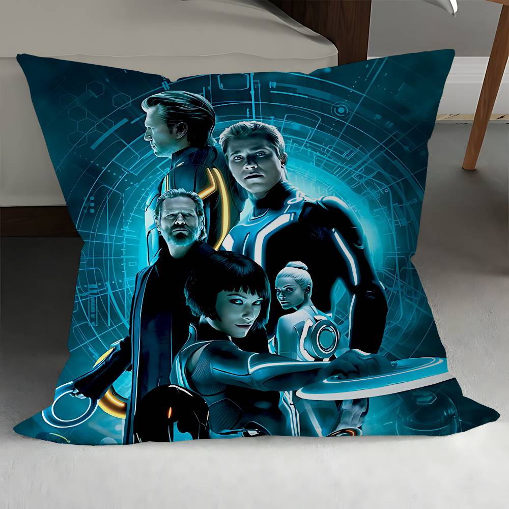 Movie T-Tron Ares Pillow Anime Pillow Sofa Bed Head Pillow Cover Cushion Cover 45x45 Cm Fashion