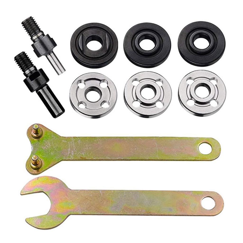 10Pcs Electric Drill Conversion Angle Grinder Connecting Rod Kit for Cutting Disc Polishing Wheel Metals Handle Holder
