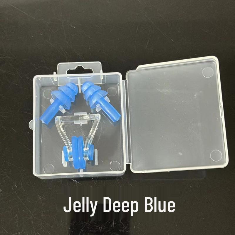 Nose Clip & Earplugs Set for Swimming - Soft Silicone, Waterproof, Universal Fit for Adults and Children