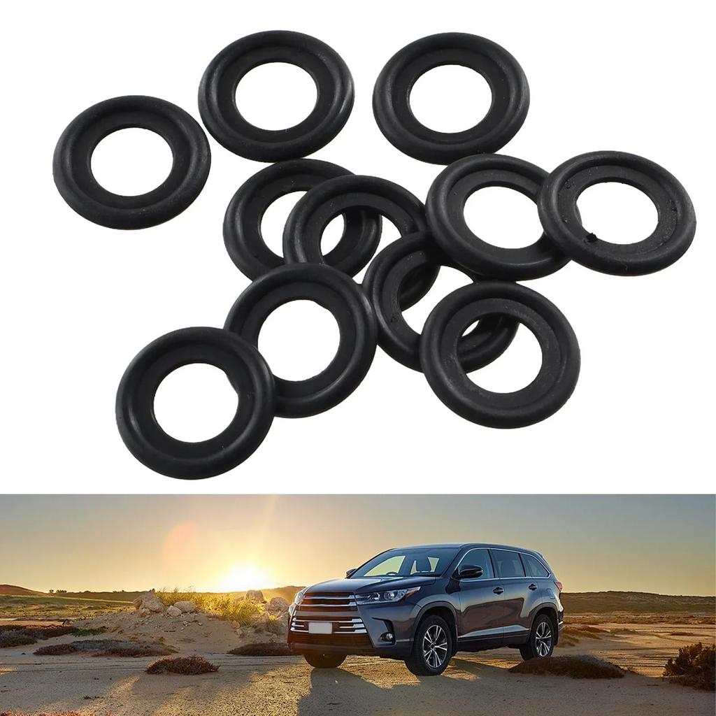 Oil Drain Plug Seal Car Engine 100pcs 097-119 3536966 Abrasion Resistance Black Car Accessories Oil Pan Gasket