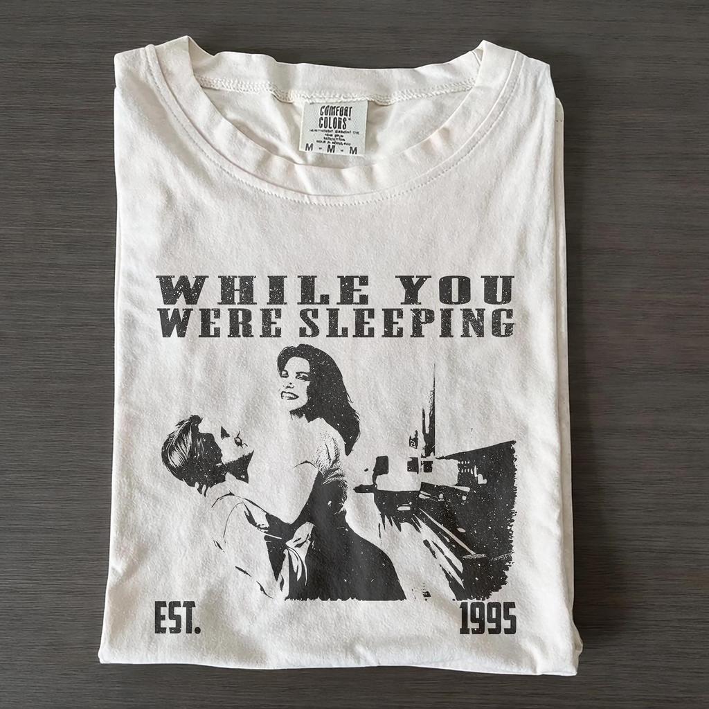 While You Were Sleeping Movie Shirt, Romantic Comedy Film Graphic, Comfort Colors Vintage Tee