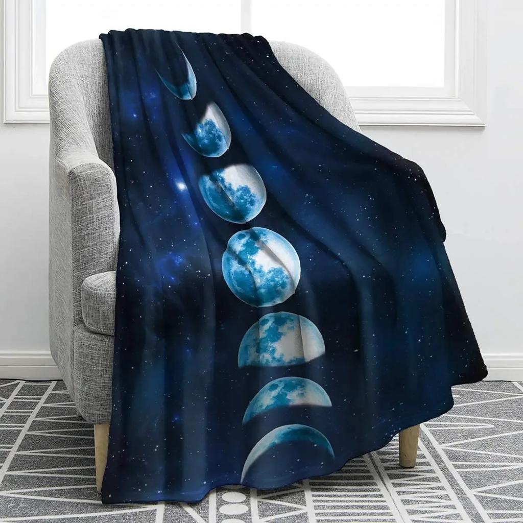 Galaxy Blanket Outer Space Starry Sky Flannel Throw Blanket for Bed Sofa Couch Warm Soft for Boys Girls  Birthday Festival Gift