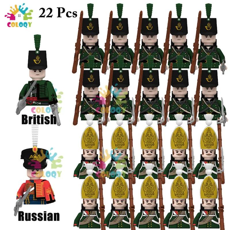 New Kids Toys Napoleonic Wars General Soldier Building Blocks Imperial Navy Mini Action Figures Toys For Kids Birthday Gifts