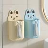 Cartoon Tissue Box Wall Mounted Napkin Paper Rack Towel Napkin Container Bathroom Adhesive Paper Dispenser Organizer