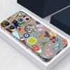 Colorful Starfish Pattern Phone Case For iPhone 17e 17 16 15 14 Pro Max 14 13 Pro 16 Clear Shockproof TPU Card Slot Pocket Cover
