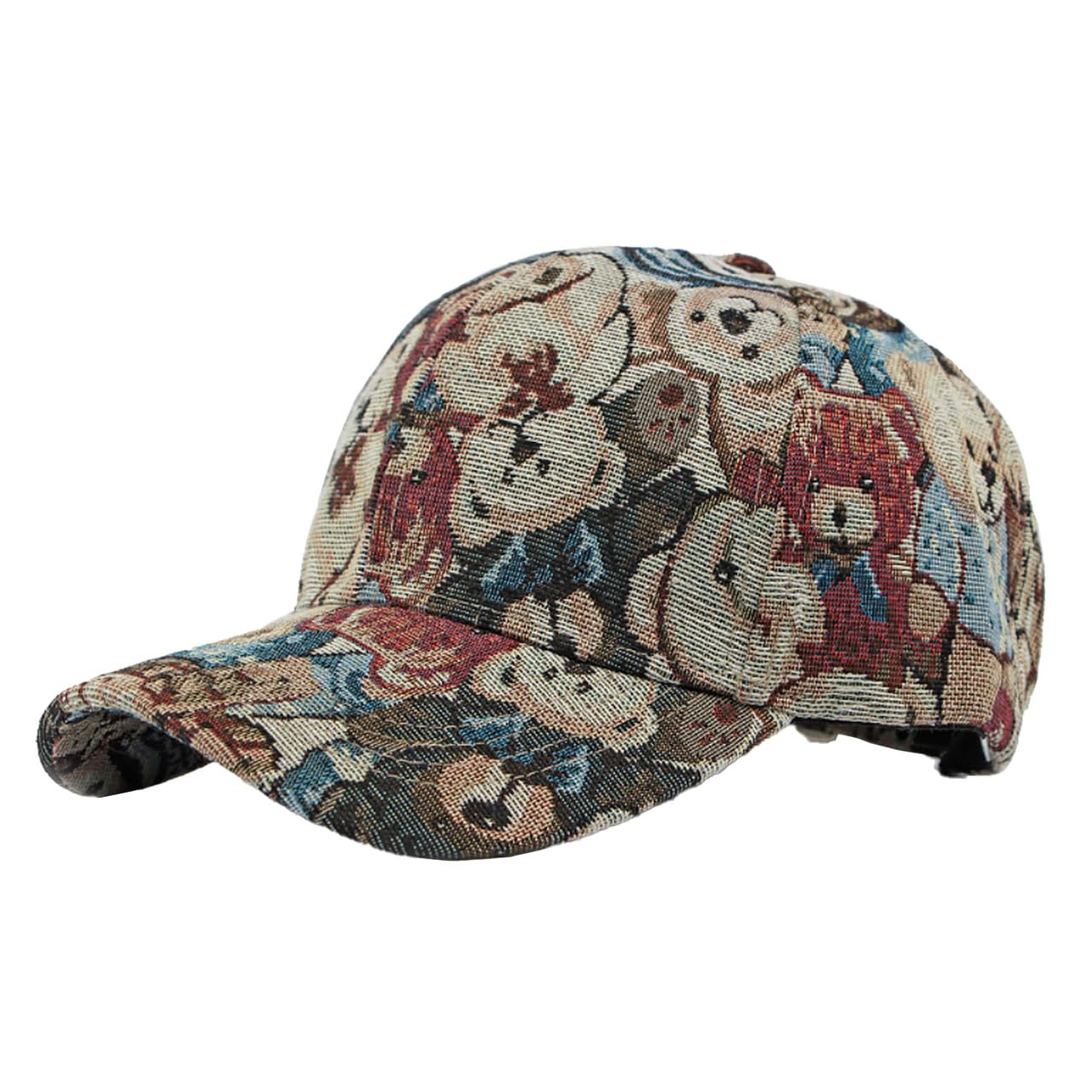 

Модная регулируемая кепка с дизайном медведя CZA289 [Белый Клык], Милая, Вещь, Шляпа, Мужская, Женская, (красочный)