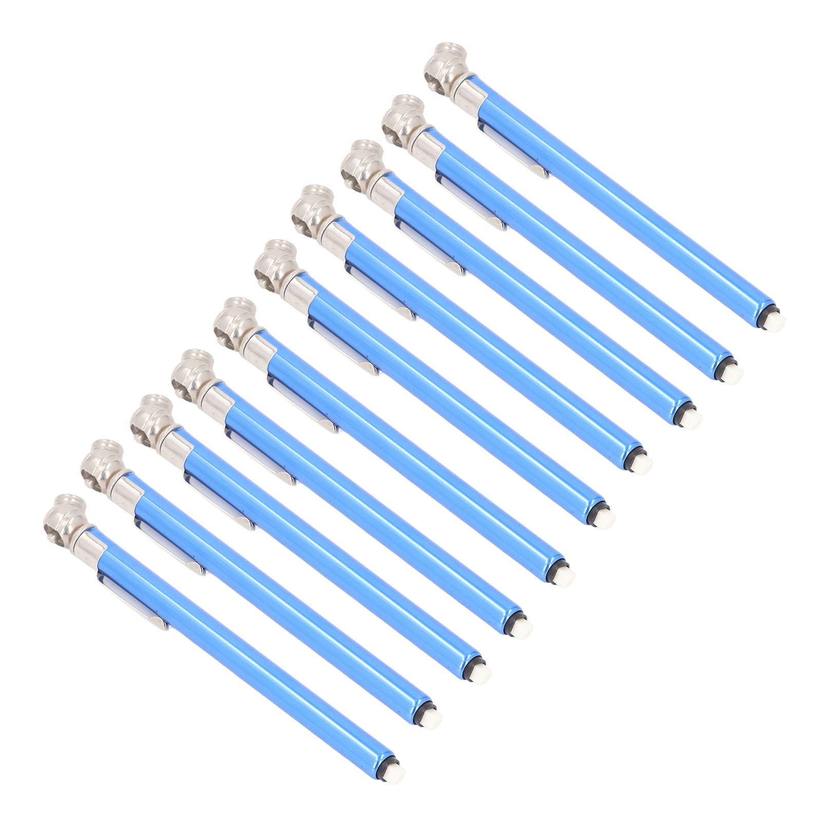 

10 шт., карандашный манометр для шин, 3 диапазона, 4 сторонние шкалы, прибор для проверки давления в шинах для автомобилей и велосипедов