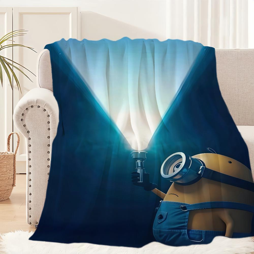 

Cartoon Cute Funny M-Minions-ES Blanket Blanket for Couch Sofa Travel Home Picni Flannel Blanket birthday gift Warm Comfortable 40x50in