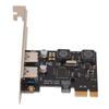 PCIE To USB 3.0 Expansion Card Enclosed High Power Inductor 2 Port USB3.0 Interface Card