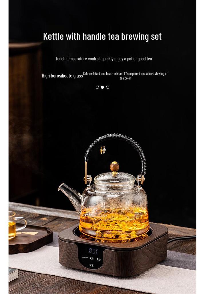 Portable Electric Ceramic Tea Stove: Mini Water Boiler & Warmer for Health-Preserving Tea Brewing