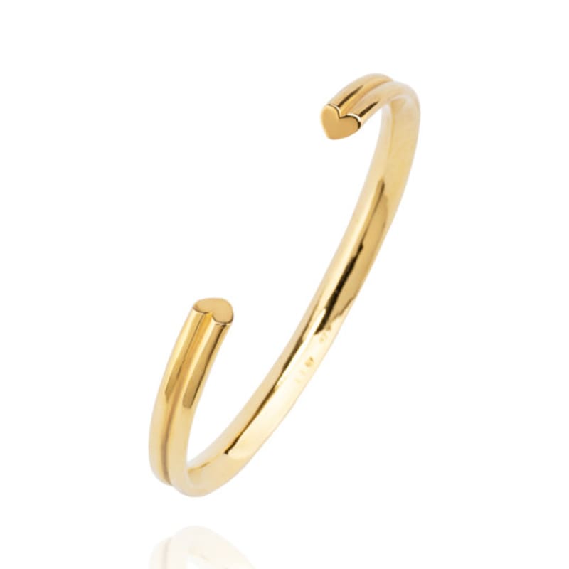 LINKY LABORATORY Apple Heart Bangle B_(Gold)