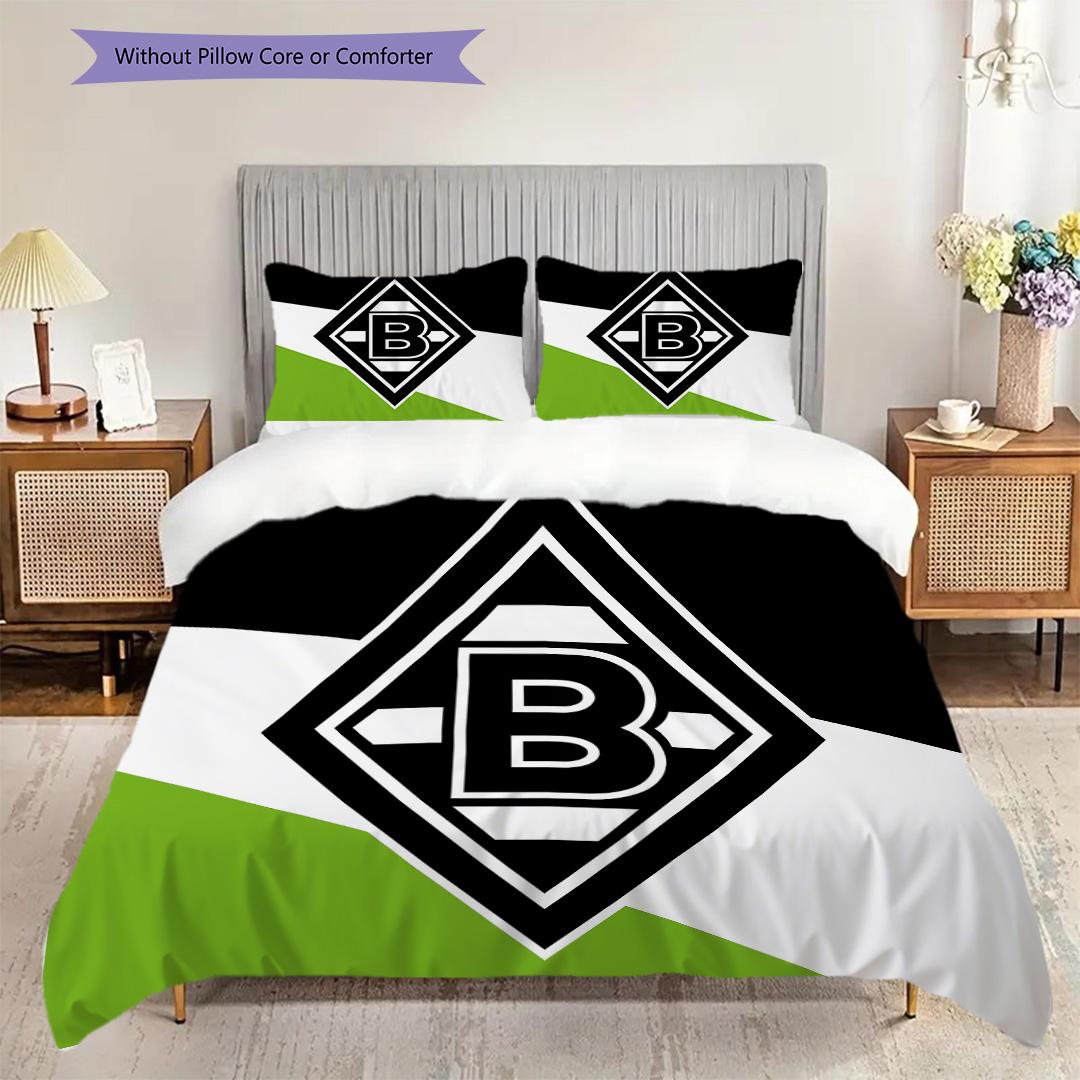 

Borussia Pattern Bedding Quilt Set Quilt Cover Pillowcase Home Decoration Birthday Gift (1 * duvet cover + 2 * pillowcase, without core) 140x200cm